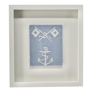 Coastal Wall Decor Vintage Anchor & Flags For Sale