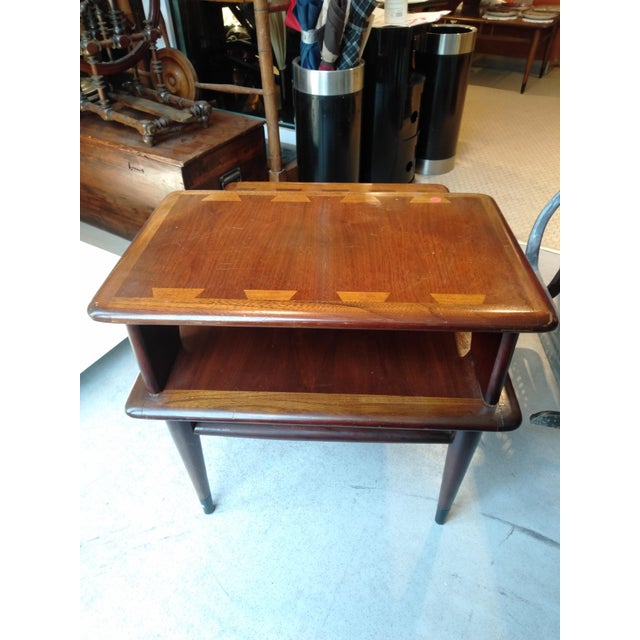 Chestnut Bedside Tables, USA, Set of 2 For Sale - Image 9 of 11