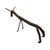 Metal Late 20th Century Hand Forged Brutalist Iron Longhorn Bull Sculpture Folk Art Metal Figure For Sale - Image 7 of 11
