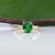 2020s 1.8Ct Tsavorite Garnet Ring With Earth-Mined Diamond Accents: Solid 18k Gold, Size 6.75 For Sale - Image 5 of 9