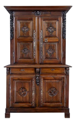 18th Century French Carved Walnut Cupboard, 1780