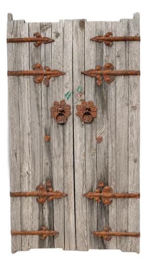 Antique Chinese Wood & Iron Doors