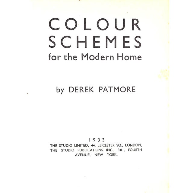 PATMORE, Derek [130] pp. The Studio Limited 1933 First Edition 10 1/8" x 7 3/4" A 1933 Studio publication illustrating...