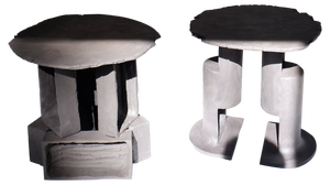 T01 and T02 Coffee Tables by Ia Kutateladze, Set of 2