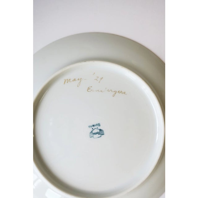 German Art Deco Period White and Gold Plate by Thomas Porcelain, 1929 For Sale - Image 9 of 12