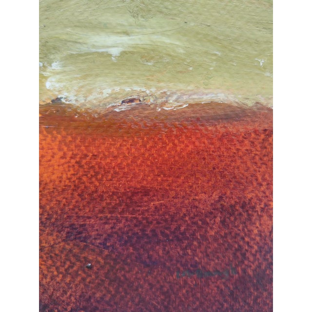 Paper "Waiting for the Green Flash" Contemporary Original Abstract Seascape Acrylic Painting For Sale - Image 7 of 10