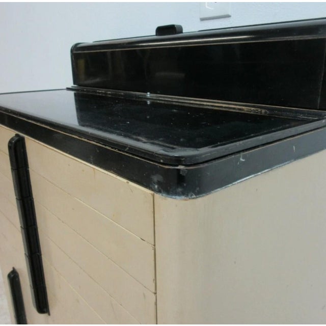 1940s 1940s Art Deco Dental Cabinet Industrial Medical Chest Dresser Tan 10 Drawer For Sale - Image 5 of 11