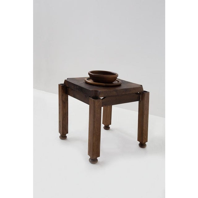 Brown Brazilian Walnut Game Table, 1950s For Sale - Image 8 of 13