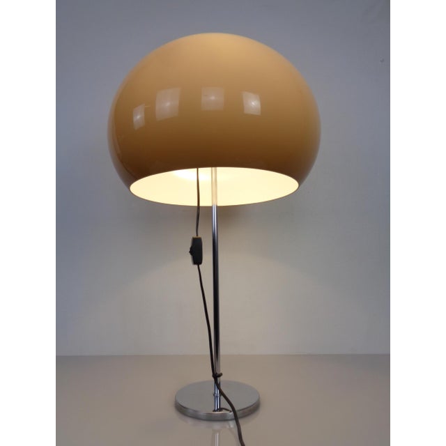 Silver Chrome-Plated Plastic Table Lamp, Italy, 1960s For Sale - Image 8 of 18
