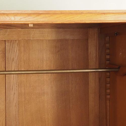 Vintage Art Deco Three-Door Wardrobe with Mirrored Door, 1930s For Sale - Image 16 of 18