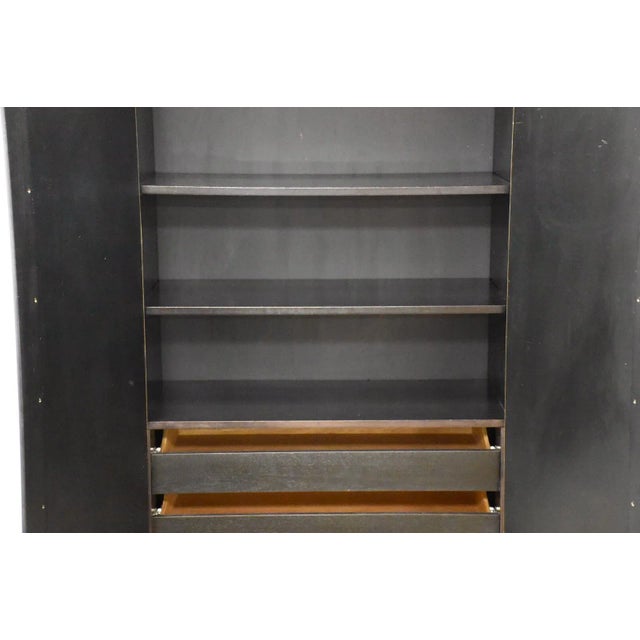 1970s Rosewood and Chrome Armoire Dresser For Sale - Image 11 of 13