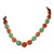Bochic "Capri" Vintage Ruby, Turquoise & Diamond Necklace & Earrings Set 18K Gold For Sale
