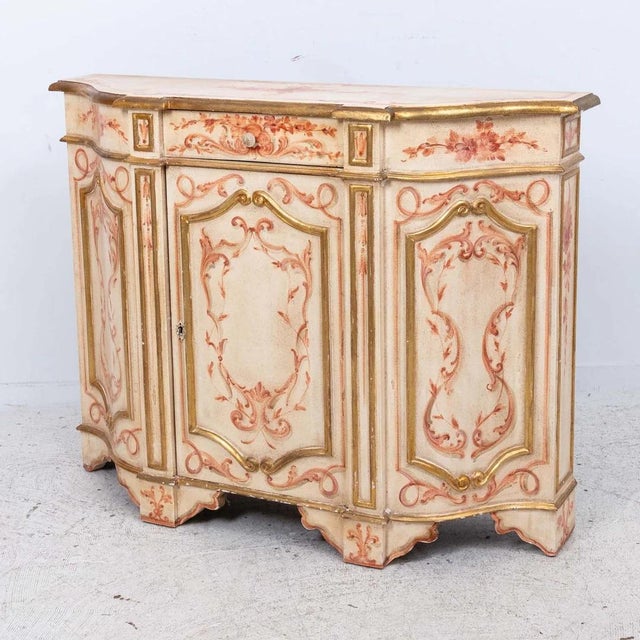 Painted Florentine Style Credenza For Sale - Image 11 of 12