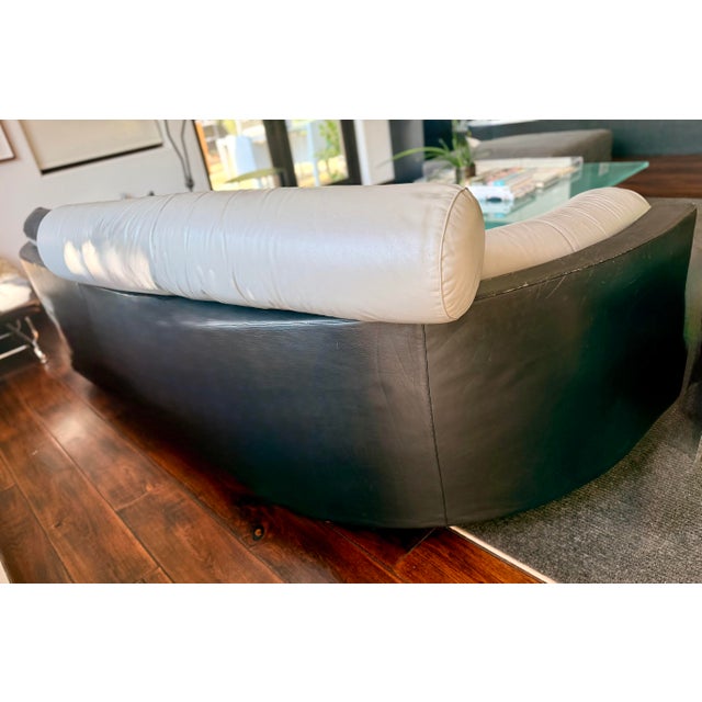 1990s 1990s Pace Collection I4 Mariani “Molto+Di” Leather Sofa For Sale - Image 5 of 6