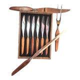 Mid-Century Knife Set- Set of Nine For Sale