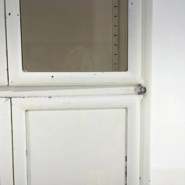 Vintage Iron & Glass Medical Cabinet, Czechoslovakia, 1950s For Sale - Image 6 of 8