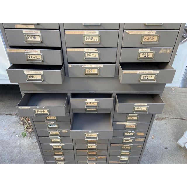 1980s Vintage Tennsco 60 Drawer Metal Bin Storage Chairish