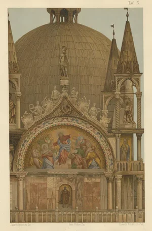 Portal of the Zen Chapel of the Basilica San Marco, 1881, Paper