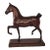 Peter Giba Hand Carved Wood Horse Folk Art Sculpture Unsigned For Sale