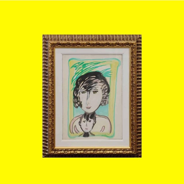 After Remo Brindisi, Untitled, Tempera, Framed For Sale - Image 14 of 14