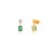 Not Yet Made - Made To Order 1.94ct Zambian Emerald Drop Earrings With Diamond Floral Top in 14k Gold- A Pair For Sale - Image 5 of 11