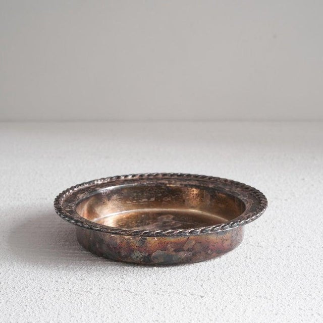 Bowl in Patinated Silver by Kisho, 1960s For Sale - Image 3 of 8