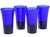 Mid 20th Century Cobalt-Blue Crystal Glasses, S/4 For Sale - Image 5 of 5