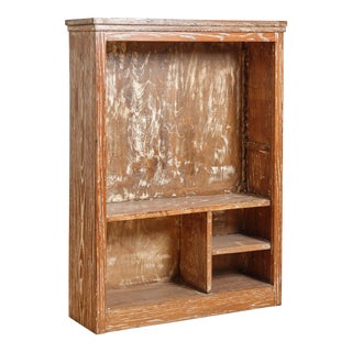 French Cerused Oak Open Bookcase C 1945 For Sale