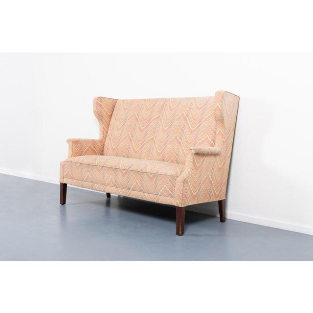 Wood Modern Danish Wing Sofa, 1960s For Sale - Image 7 of 8
