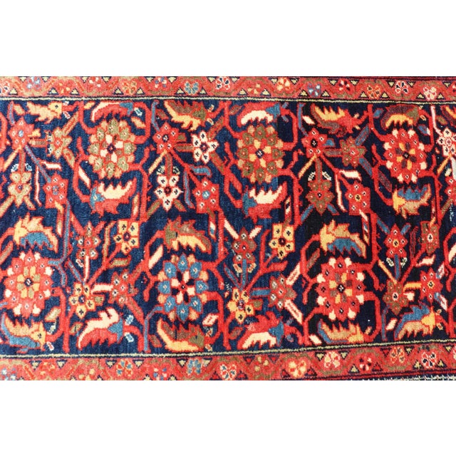 Textile Antique Persian Fine Malayer Rug With All-Over Floral Design 4'0 X 6'0 For Sale - Image 7 of 12