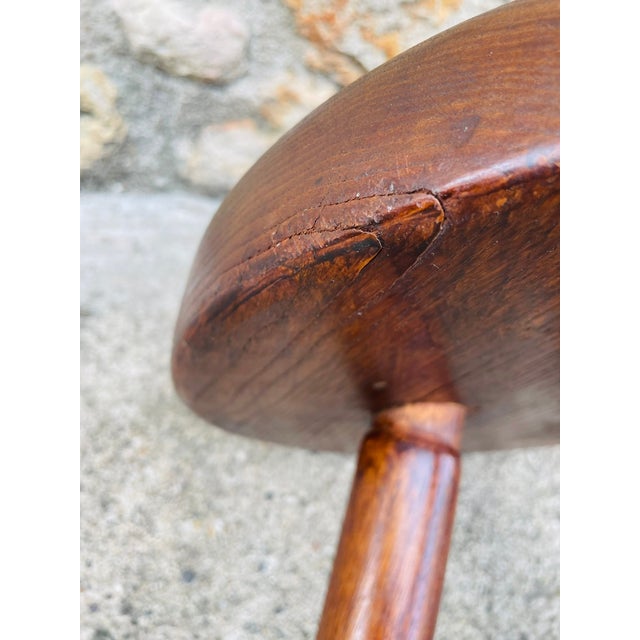 Vintage High Ash Berger Stool attributed to Charlotte Perriand, 1950s For Sale - Image 16 of 18