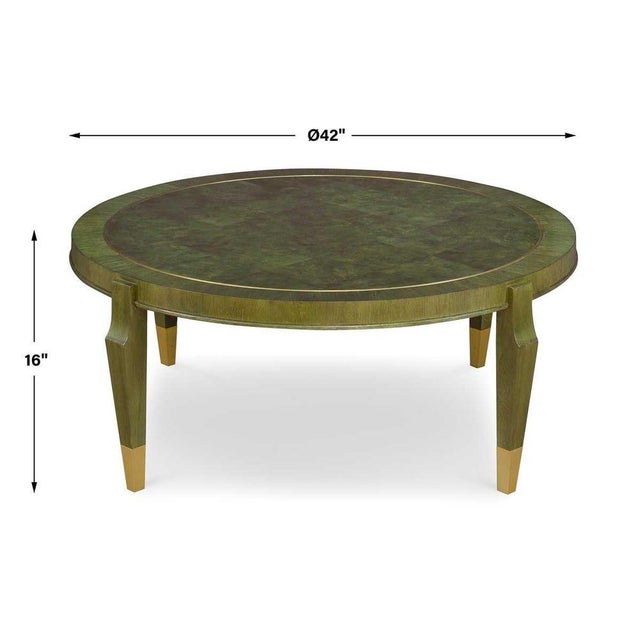 Inspired by French modernist designs created in the late 1940s, this classically proportioned coffee table features an...