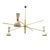 Mid-Century Italian Chandelier in Brass and Aluminum, 1960s For Sale - Image 10 of 10