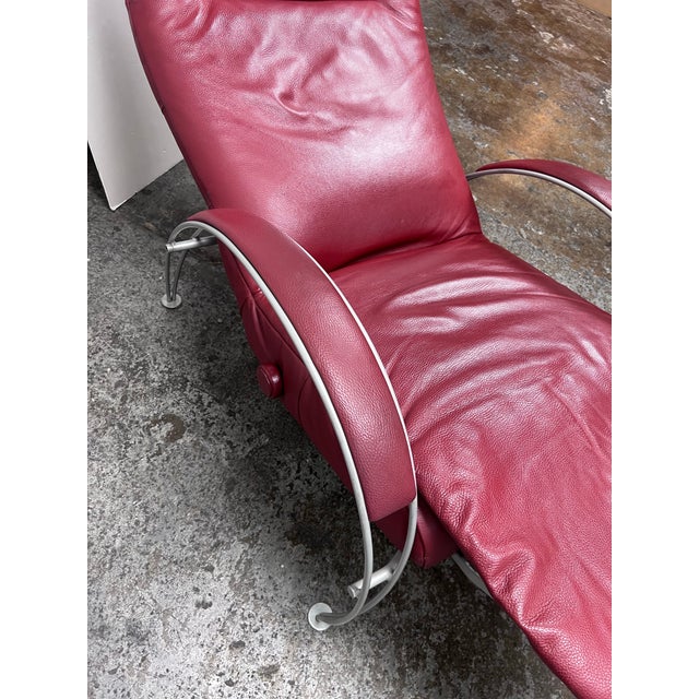 2010s Percival Lafer for Lafer Furniture Billie Leather Recliner For Sale - Image 5 of 12