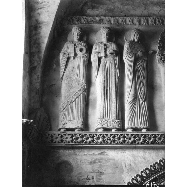 Longobardo Temple in Venice is a b/w photographic print on Cardboard. The artwork represents a detail of the interior of...