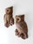 Mid-Century Modern Vintage 1970s Woodland Owl Wall Plaques Pair For Sale - Image 3 of 10