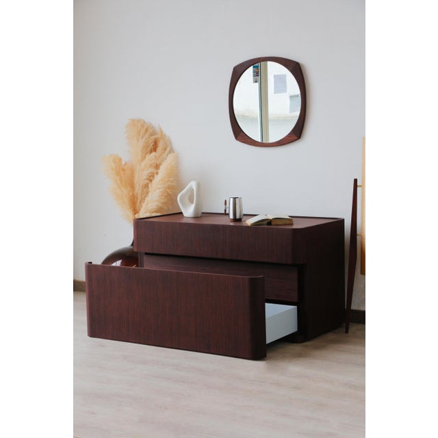 Vintage Italian Wenge Chest of Drawers, 1980s For Sale - Image 16 of 18