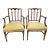 Hepplewhite 19th C English Hepplewhite Mahogany Armchairs Pair Dining or Side Chairs For Sale - Image 3 of 18