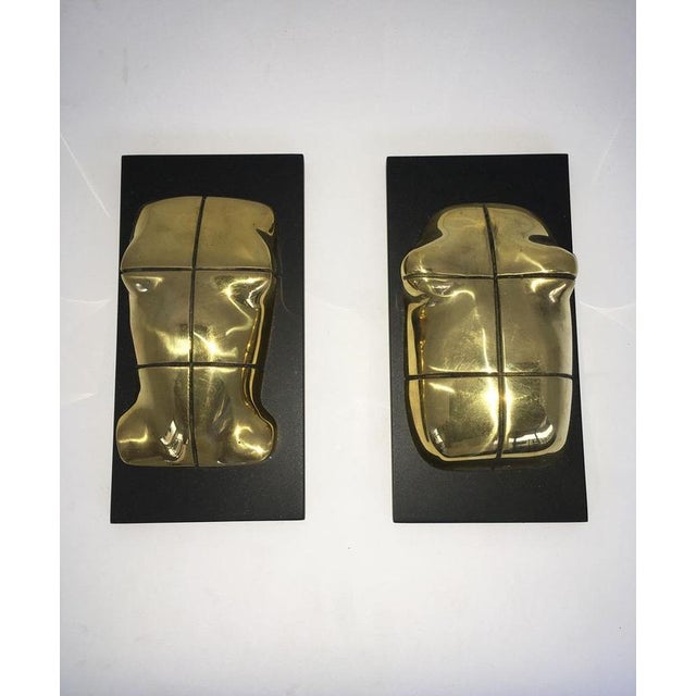 Vintage Italian Bronze Abstract Sculpture by Jiro Sugawara, 1980 For Sale - Image 13 of 18