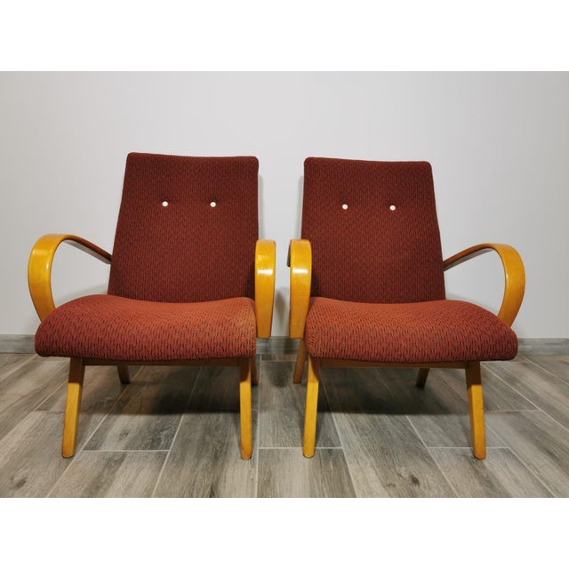 Set of Vintage Armchairs by Jaroslav Smidek For Sale - Image 9 of 18