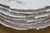 6 Antique Porcelain Embossed Floral Scalloped Dessert Salad Plates 8" For Sale - Image 9 of 12