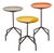 Set of Three Herman Miller Style Enameled Steel Graduated Side Tables For Sale