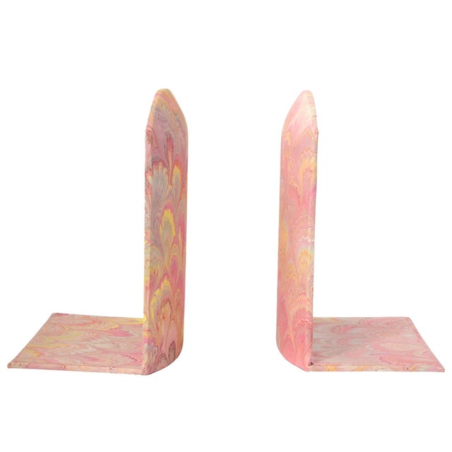 Boho Chic Italian Il Papiro Firenze Marbled Desk Set For Sale - Image 3 of 3