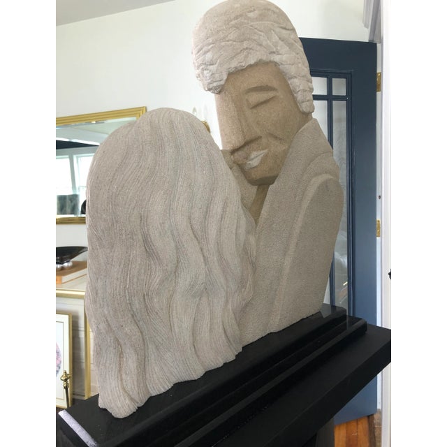 Large Postmodern Stone Sculpture Laura Rand Haleman For Sale - Image 9 of 11