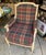 1970s Rustic Style Vintage Highland House Blue and Red Wooden Chair For Sale - Image 5 of 7