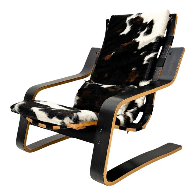 Mid-Century Modern Sculptural Plywood Lounge Chair, Netherlands, 1970s For Sale