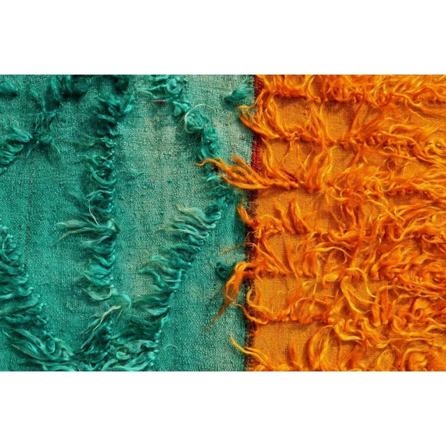 1960s Unique Tufted Vintage Runner - 31" X 136" For Sale - Image 4 of 9