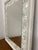 Vintage Floral Toile Mirror With Distressed White Wood Frame For Sale In Seattle - Image 6 of 11
