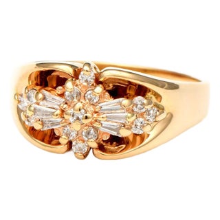 14KY Vintage Diamond(0.25) Fashion Ring, size 6 For Sale