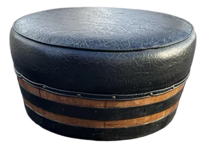 Vintage Whiskey Barrel Ottoman